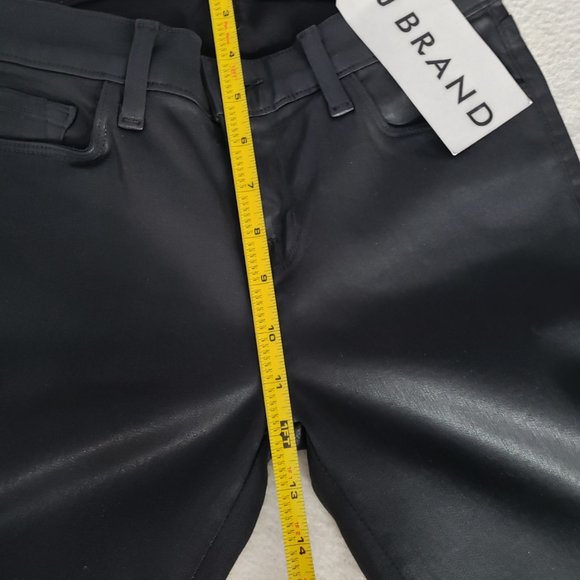 J Brand Photo Ready Coated Lace Ankle Skinny Black Jeans - Picture 12 of 14